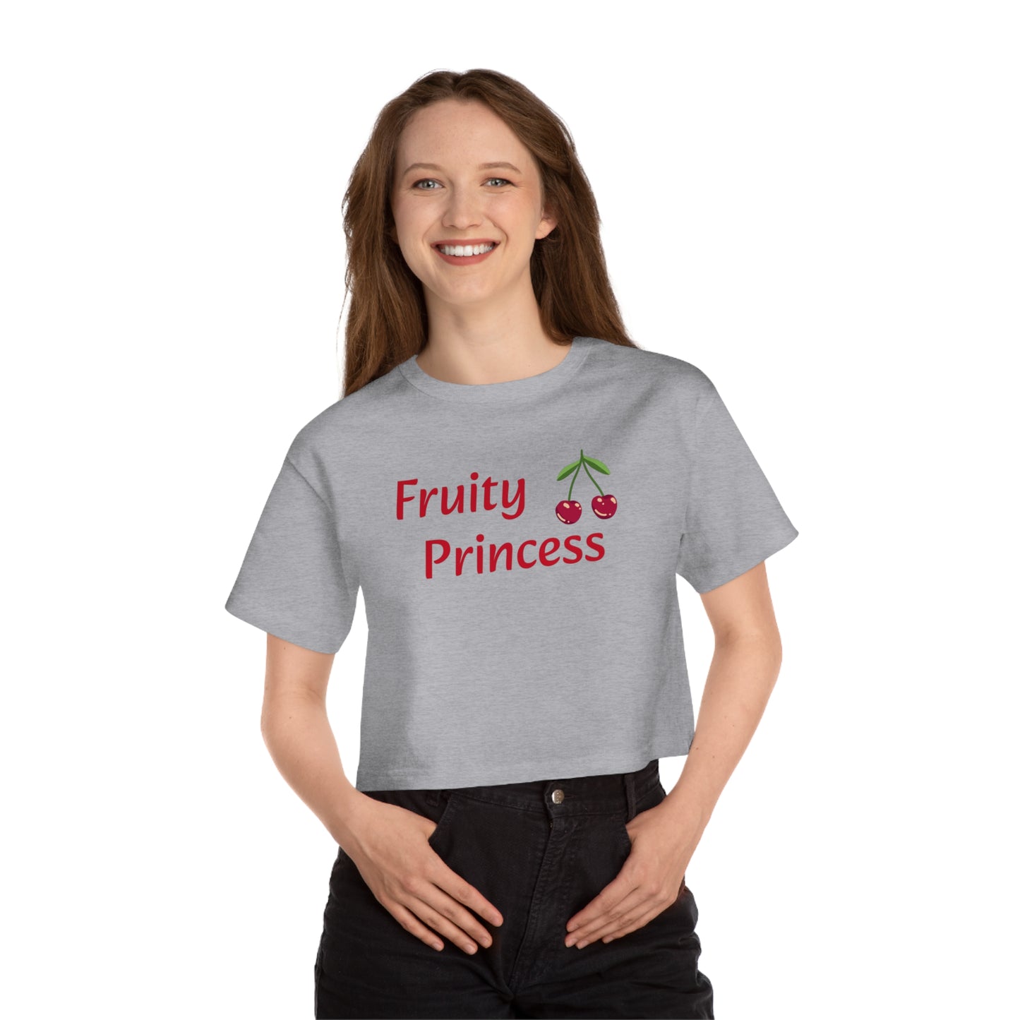 Cherri- Fruity Princess - Champion Women's Heritage Cropped T-Shirt