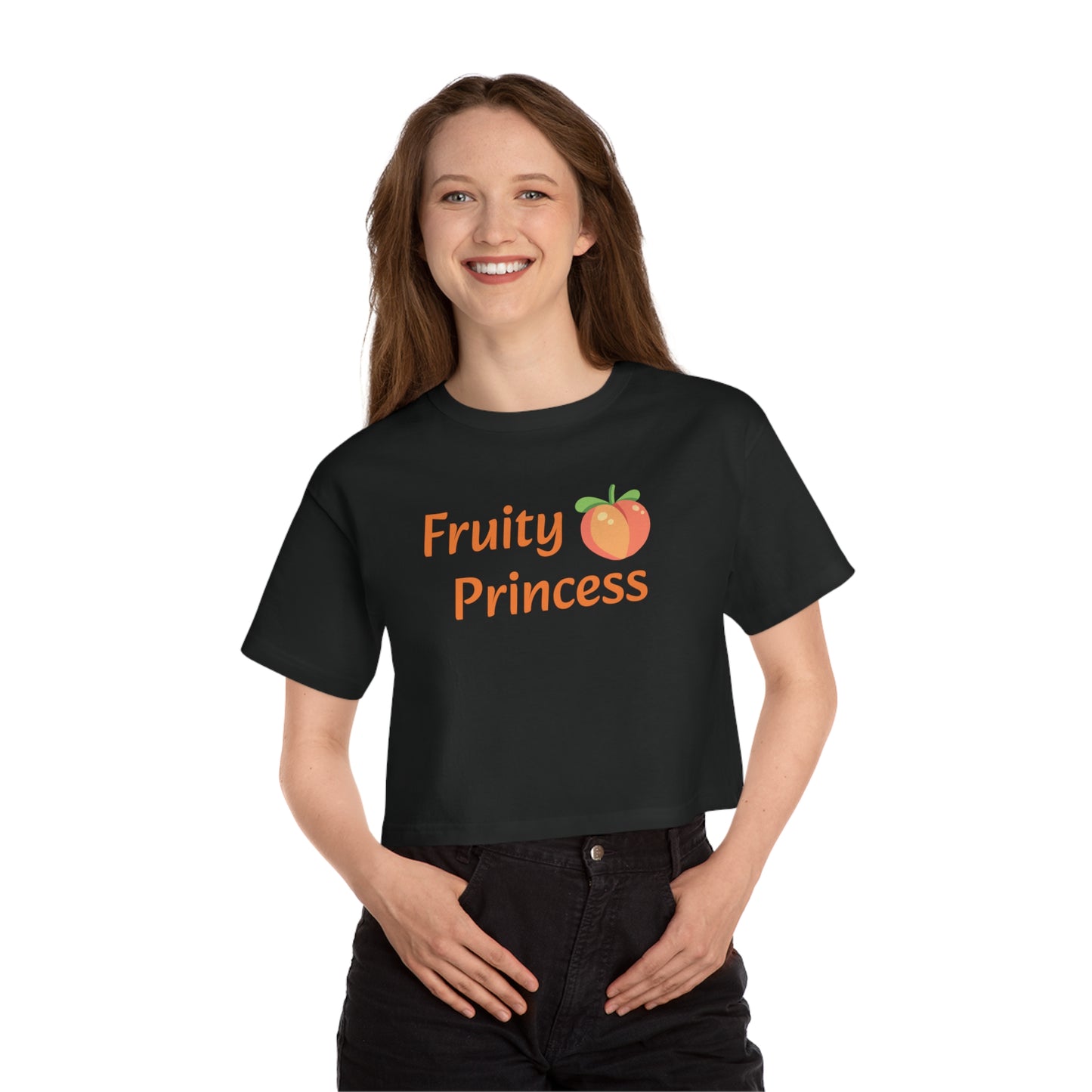 Peaches - Fruity Princess - Champion Women's Heritage Cropped T-Shirt