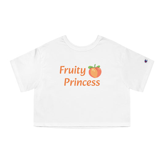 Peaches - Fruity Princess - Champion Women's Heritage Cropped T-Shirt