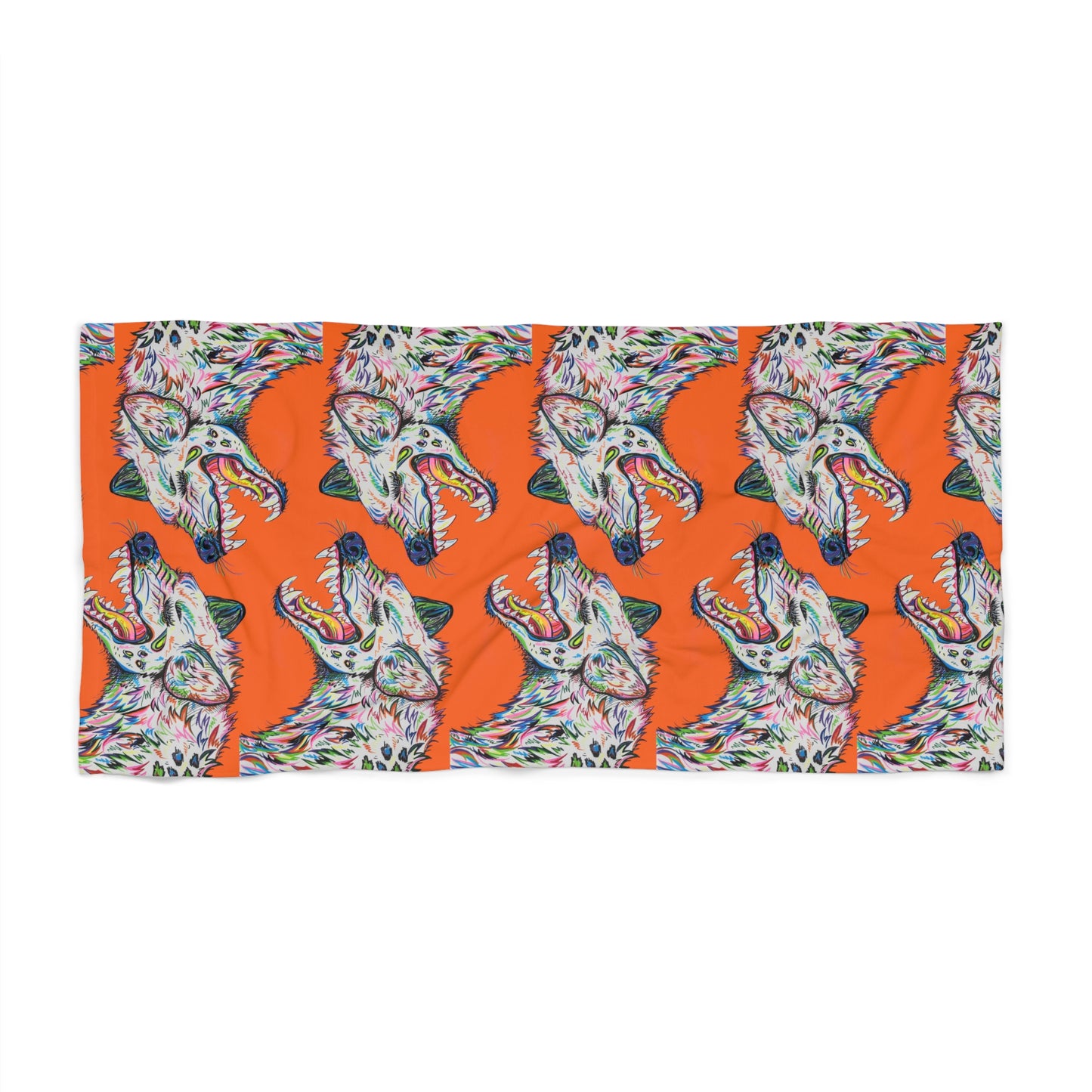 Hyena Beach Towel - ORANGE